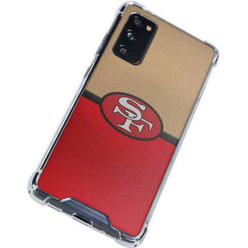 NFL San Francisco 49ers Vintage Galaxy S20 FE Clear Case